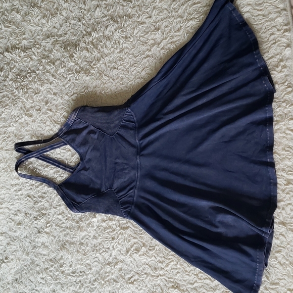 Free People Good Karma Dress Navy M/L Nwot - Picture 6 of 16